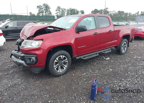2021 Chevrolet Colorado 4Wd Long Box Z71 z USA, uszkodzony, nr VIN 1GCGTDENXM1111351
